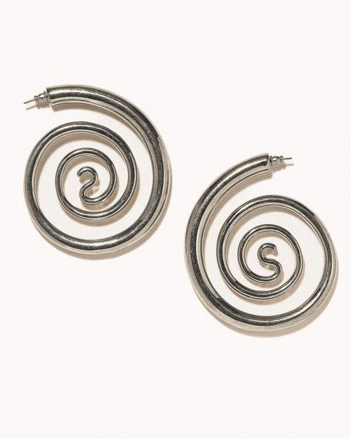 Spiral Serpent Hoops