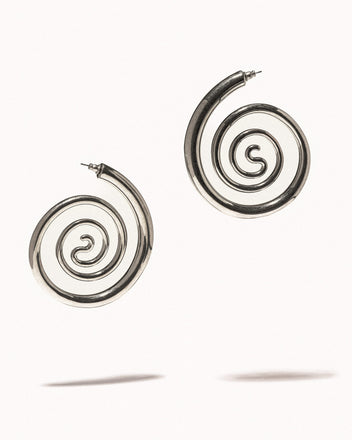 Spiral Serpent Hoops
