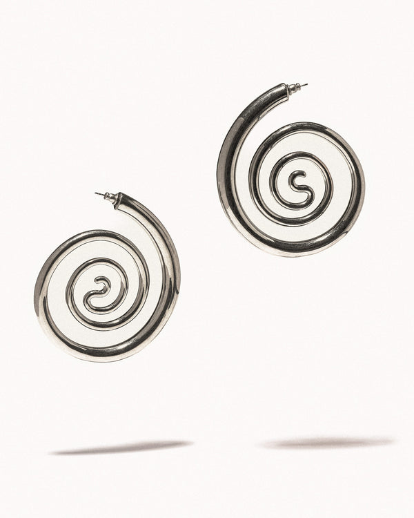 Spiral Serpent Hoops