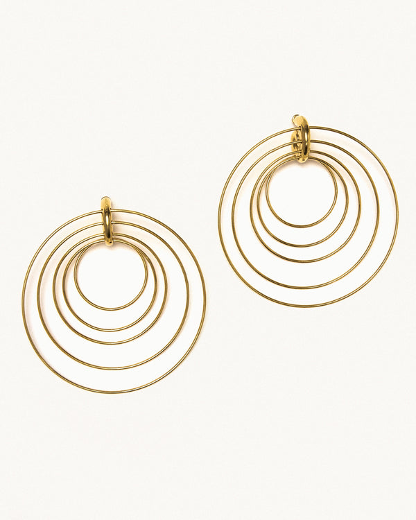 Pierced Serpent Hoops Large