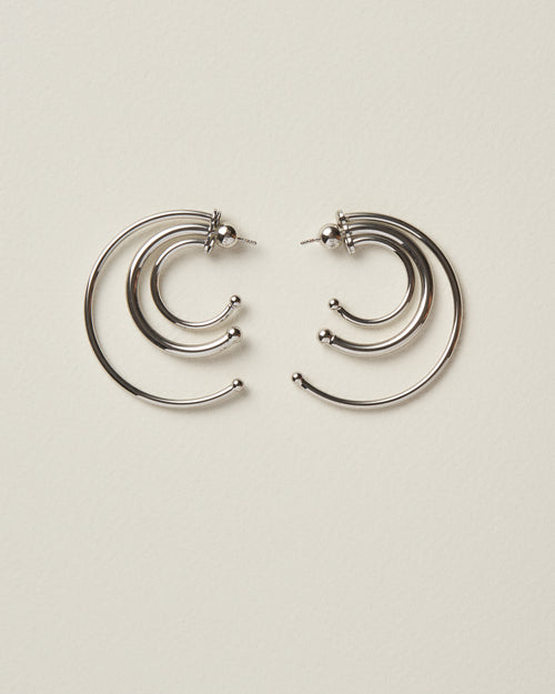 Pierced Solar Hoops Small