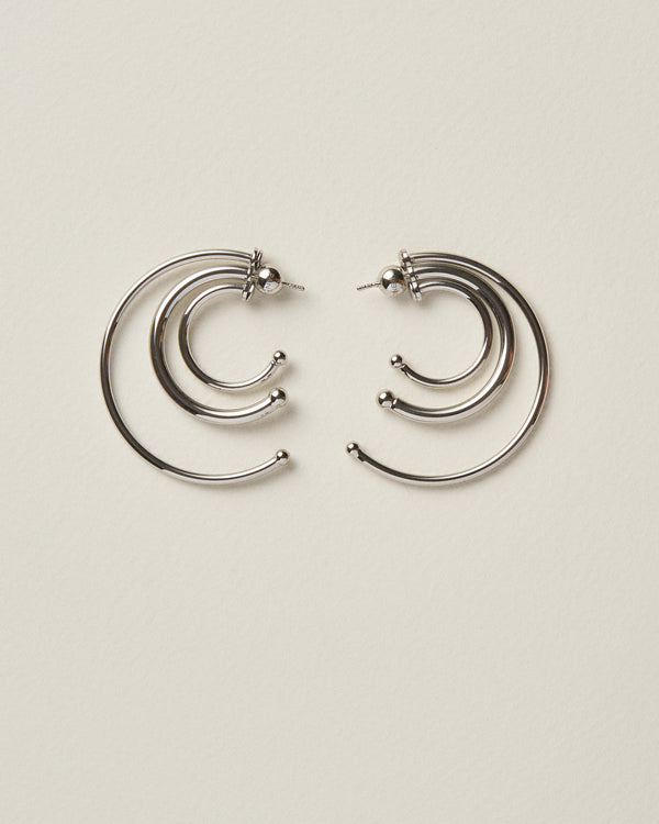 Pierced Solar Hoops Small