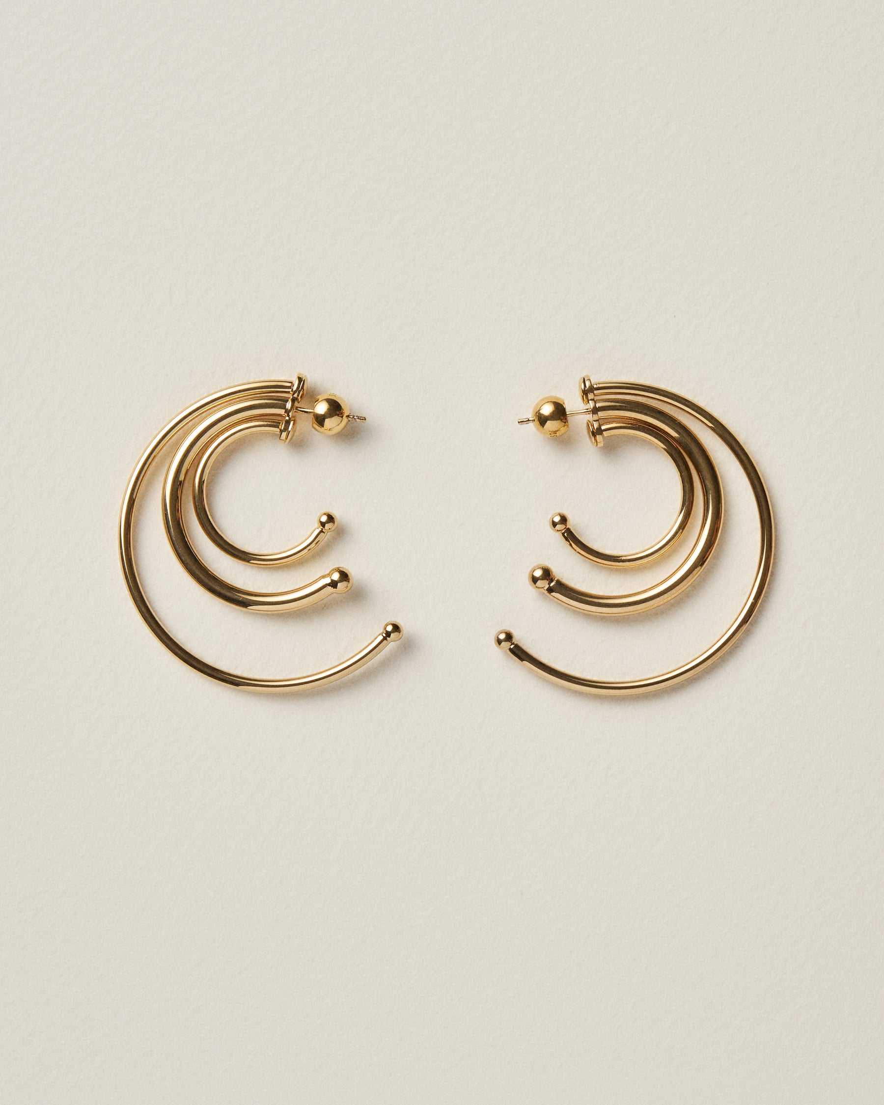 Pierced Solar Hoops Small