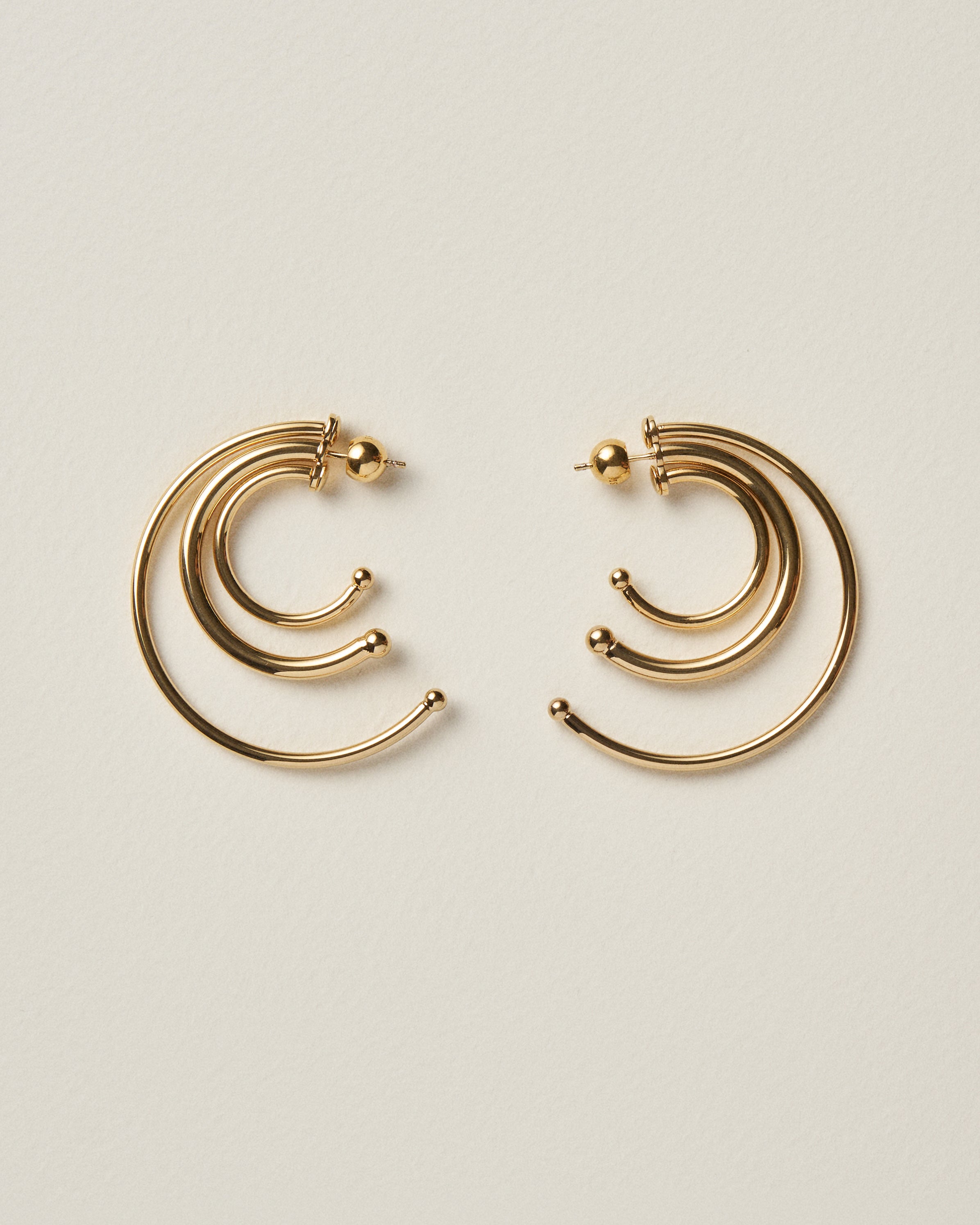 Pierced Solar Hoops Small