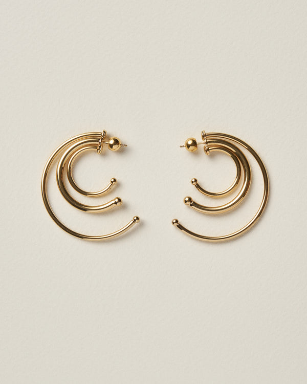 Pierced Solar Hoops Small