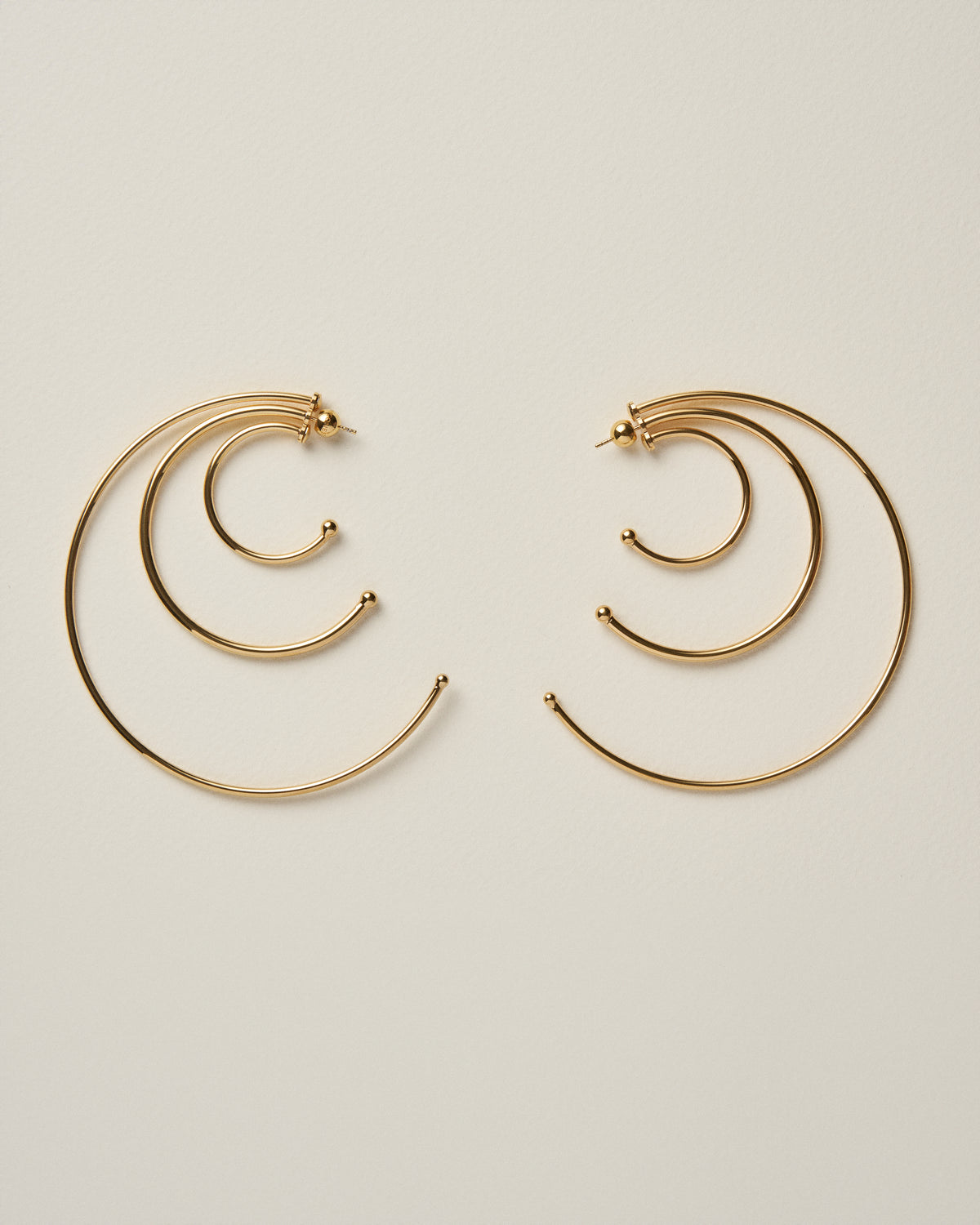 Pierced Solar Hoops Large