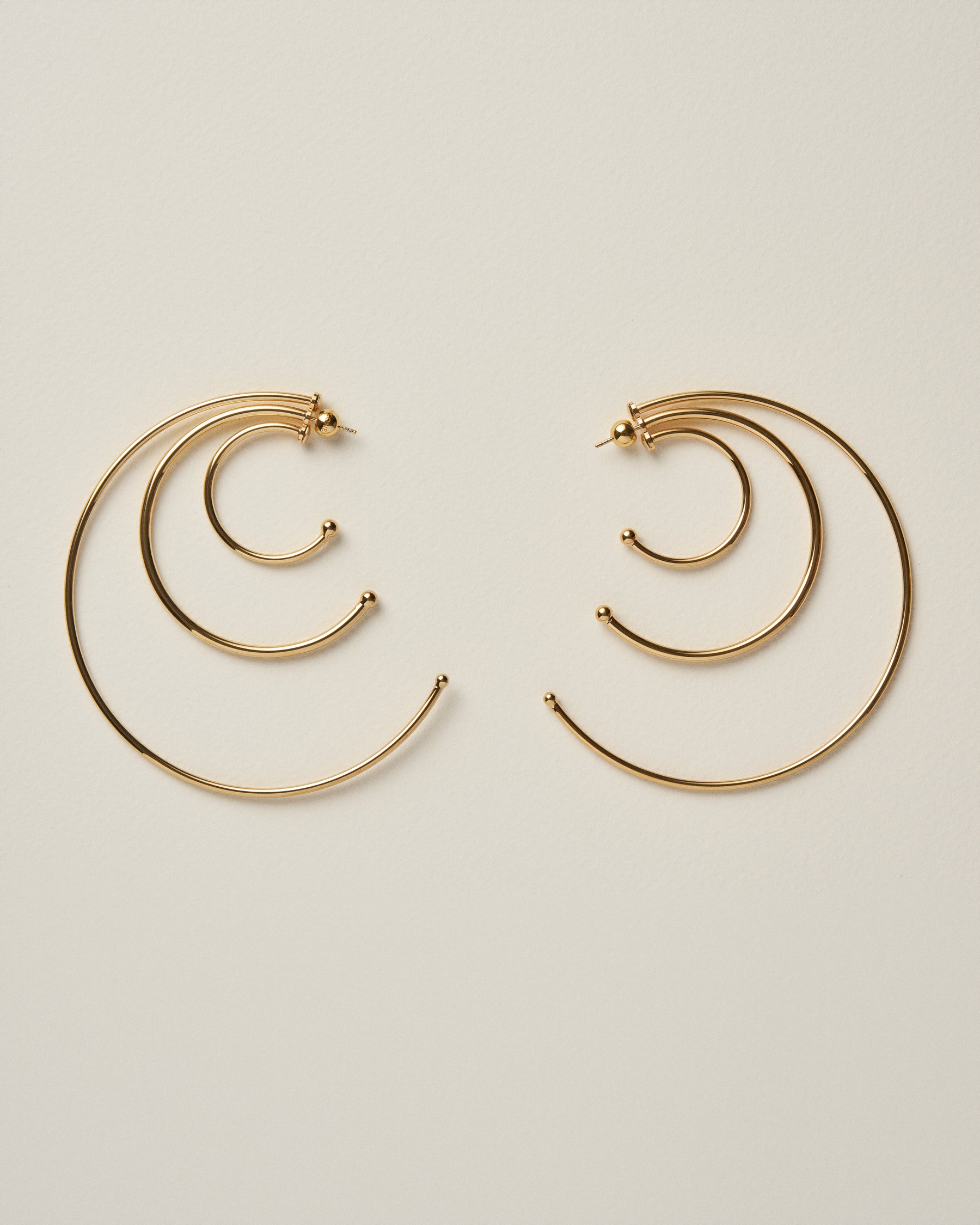 Pierced Solar Hoops Large