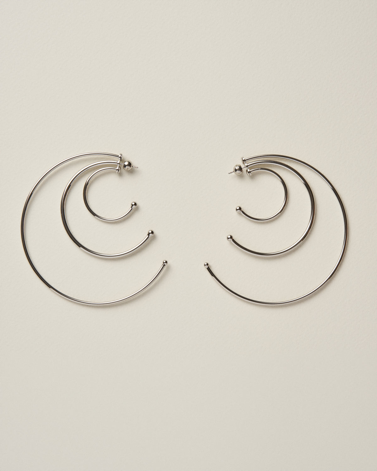 Pierced Solar Hoops Large