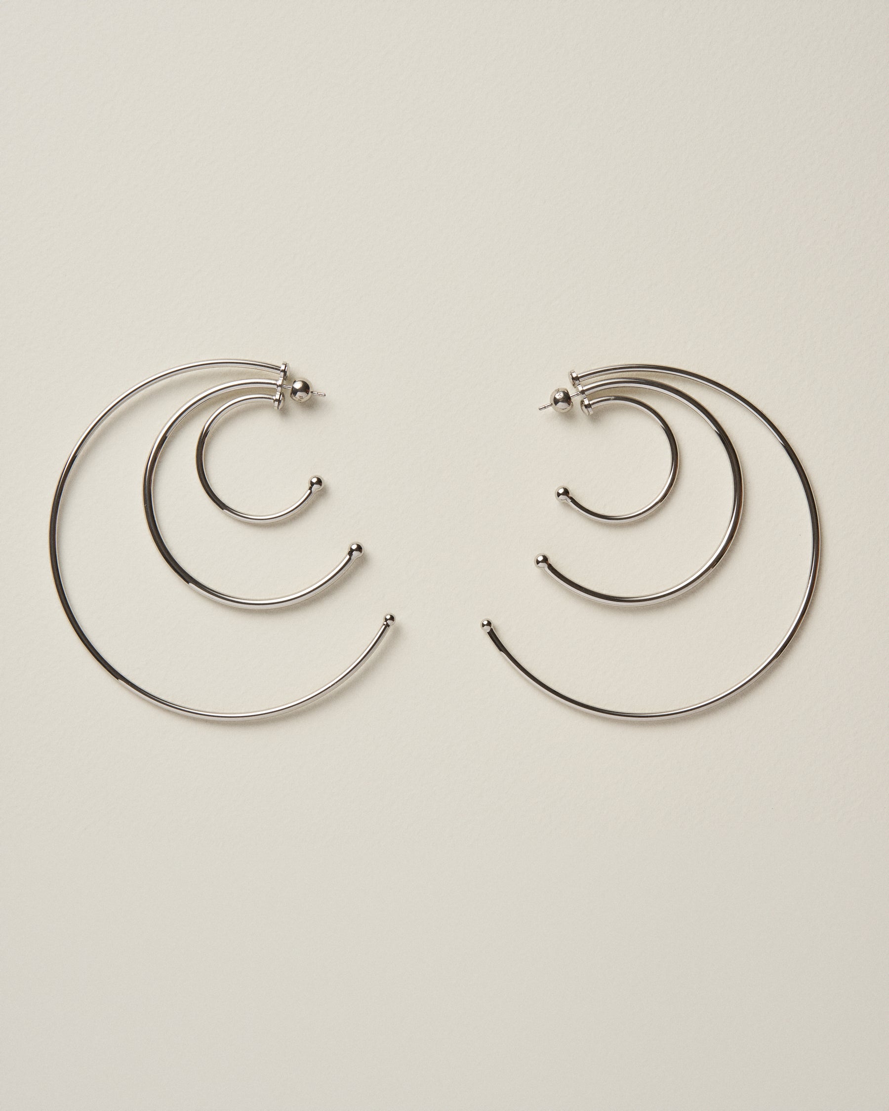Pierced Solar Hoops Large