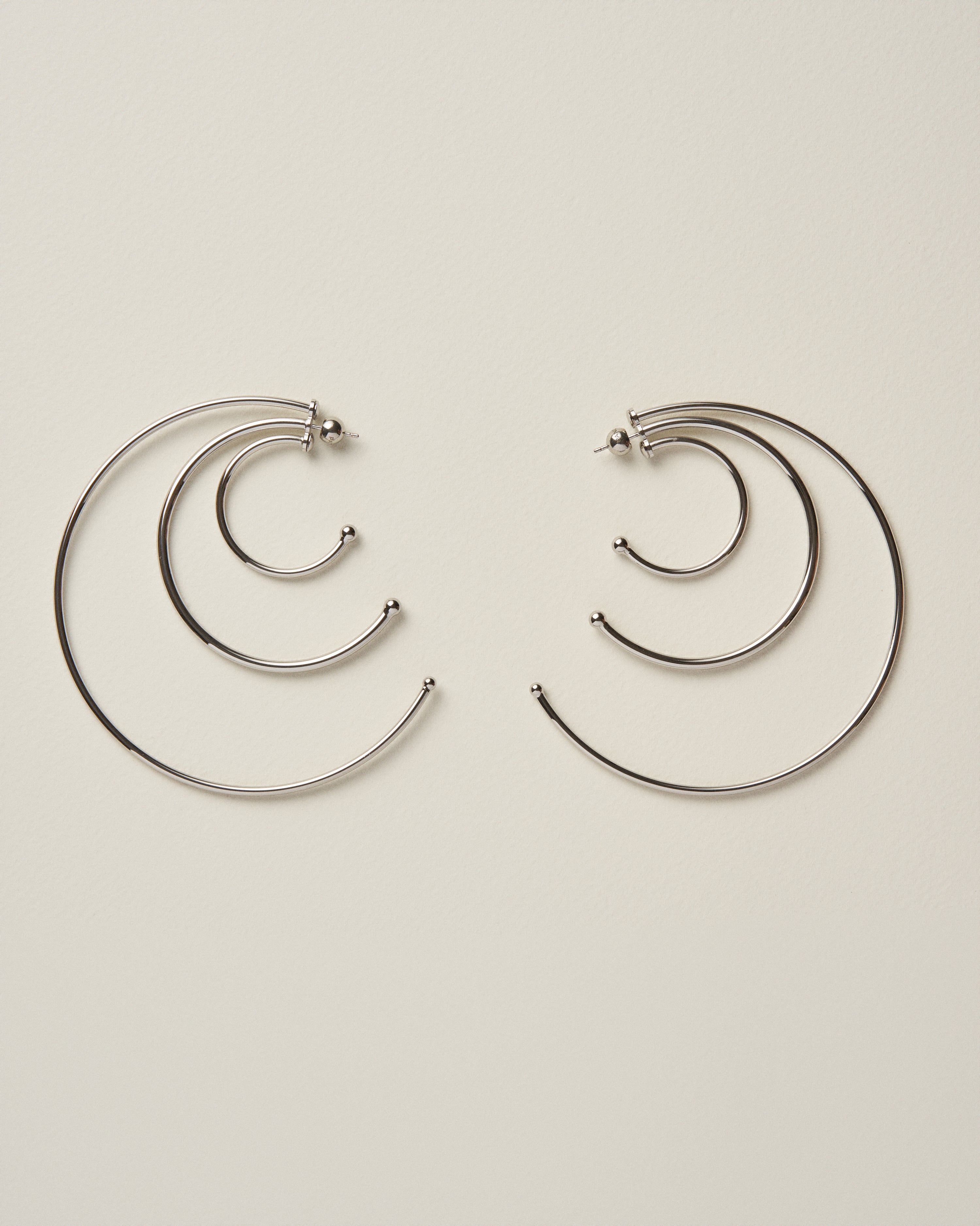 Pierced Solar Hoops Large