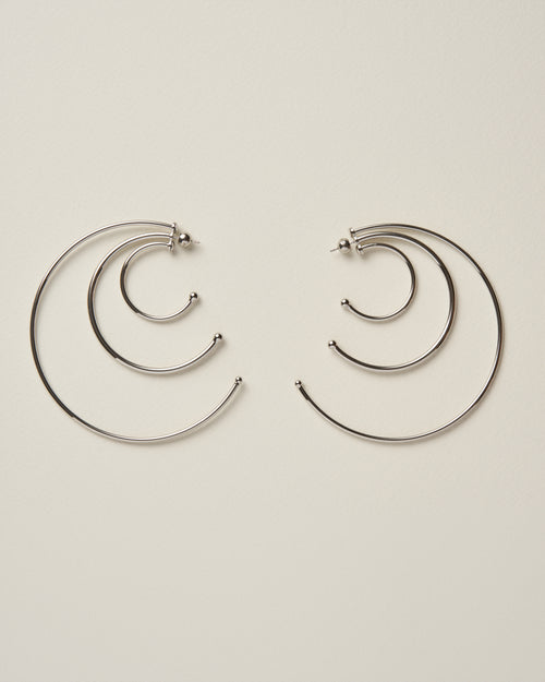 Pierced Solar Hoops Large