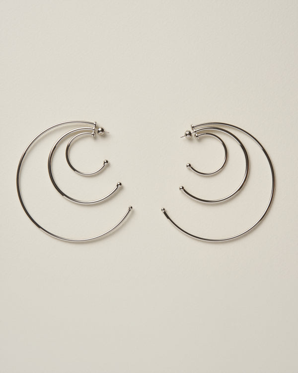 Pierced Solar Hoops Large