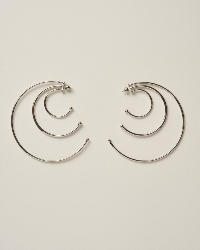 Pierced Solar Hoops Large