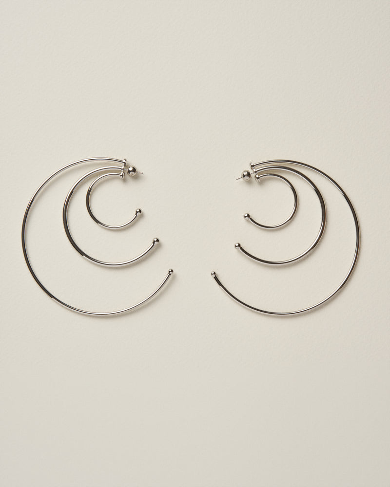 Pierced Solar Hoops Large