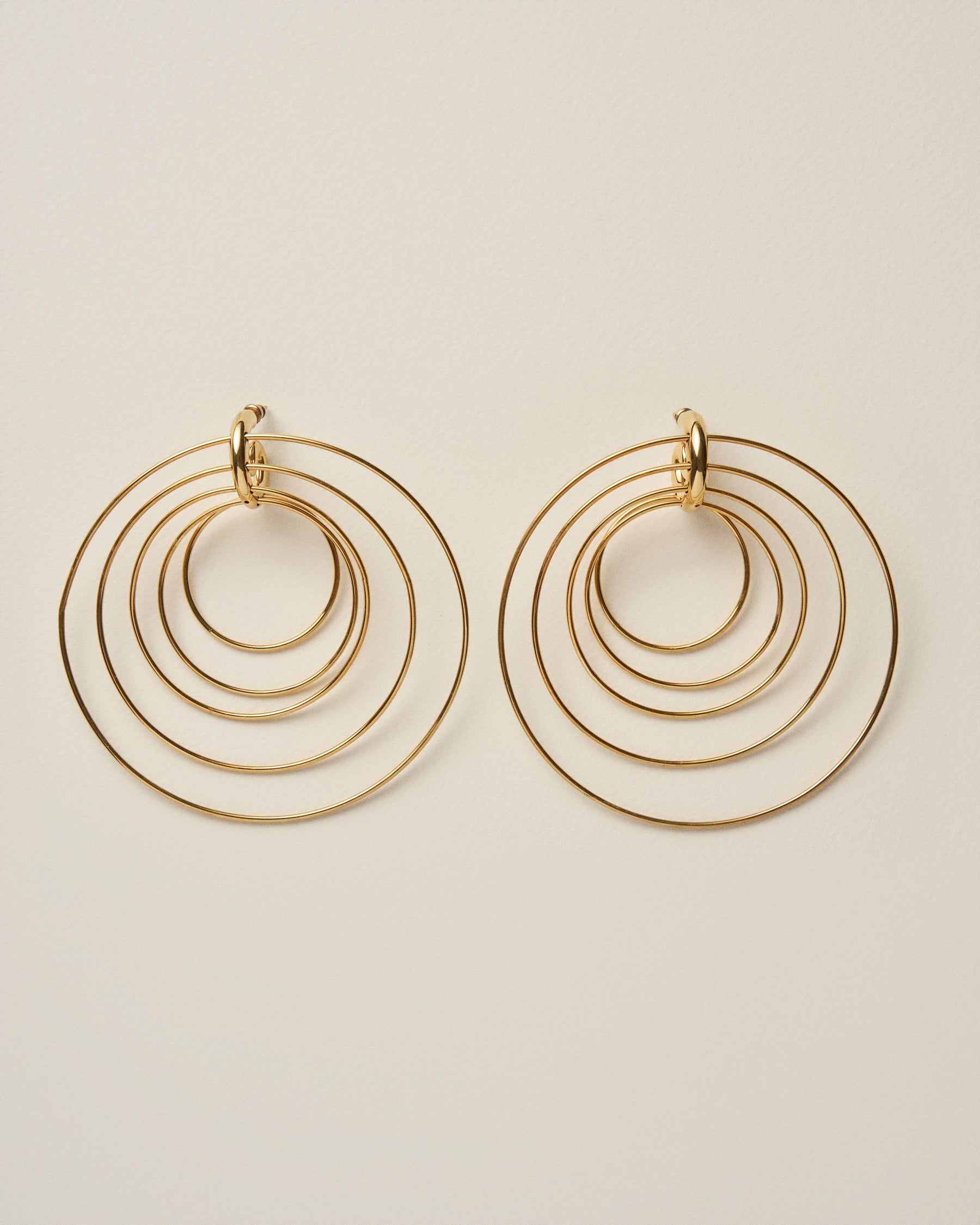 Pierced Serpent Hoops Large