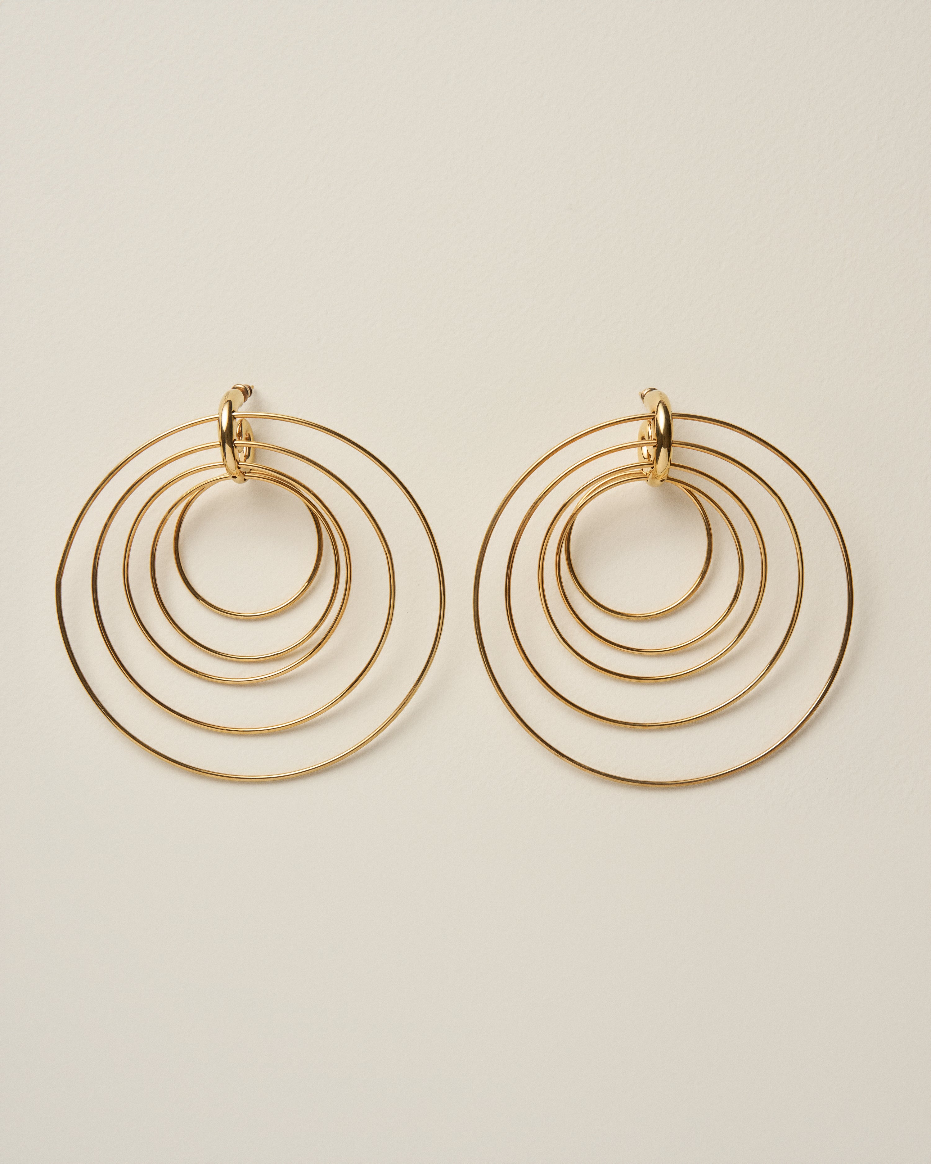 Pierced Serpent Hoops Large
