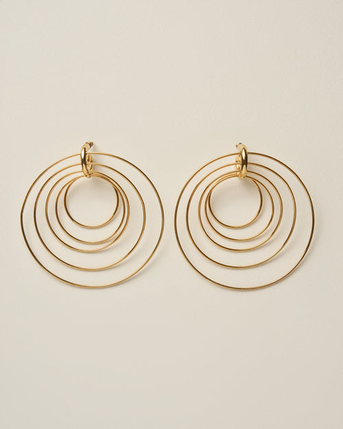 Pierced Serpent Hoops Large