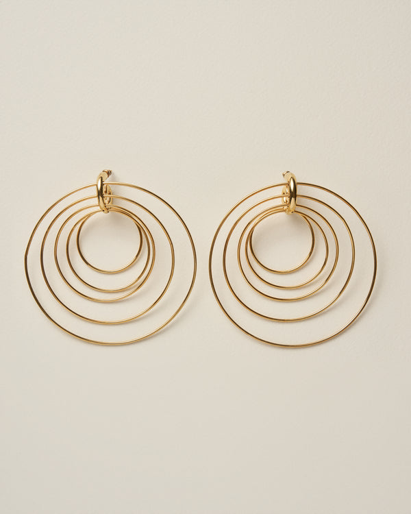 Pierced Serpent Hoops Large