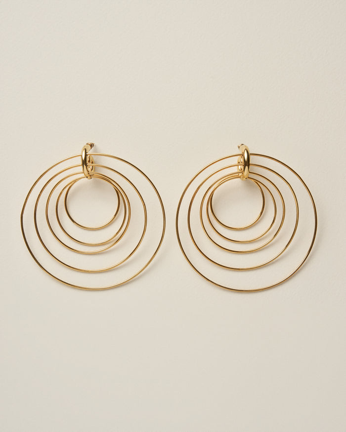 Pierced Serpent Hoops Large