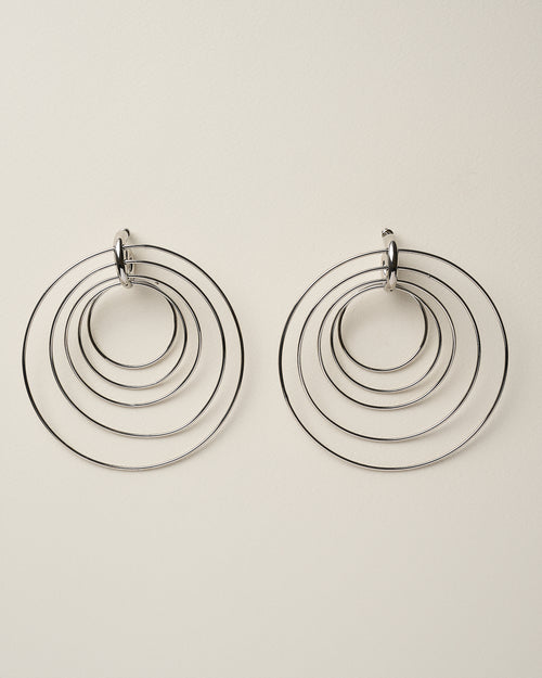Pierced Serpent Hoops Large