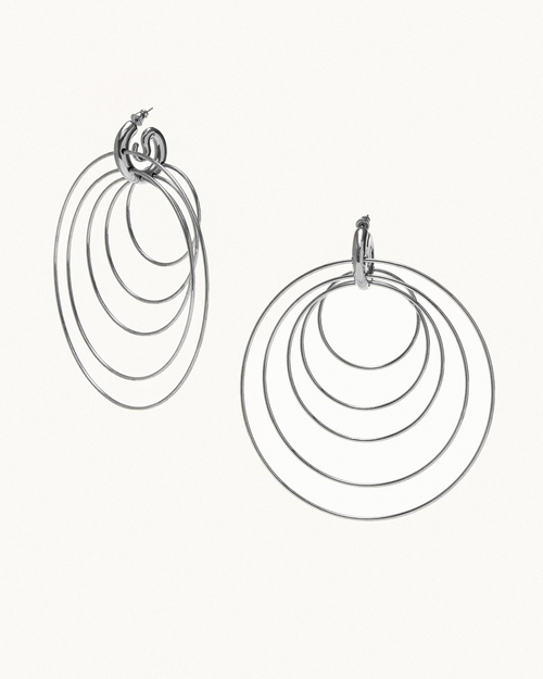 Pierced Serpent Hoops Large