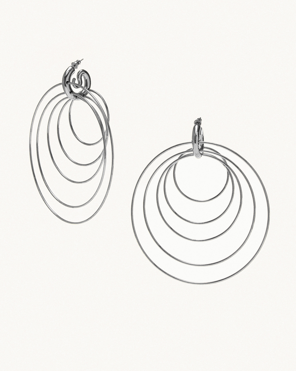 Pierced Serpent Hoops Large