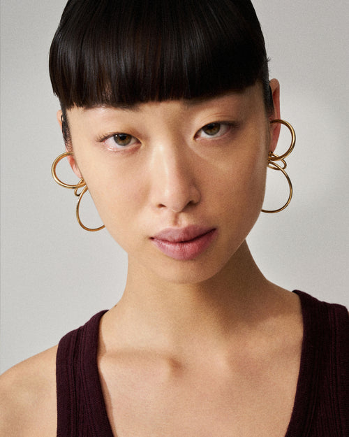 Pierced Solar Hoops Small