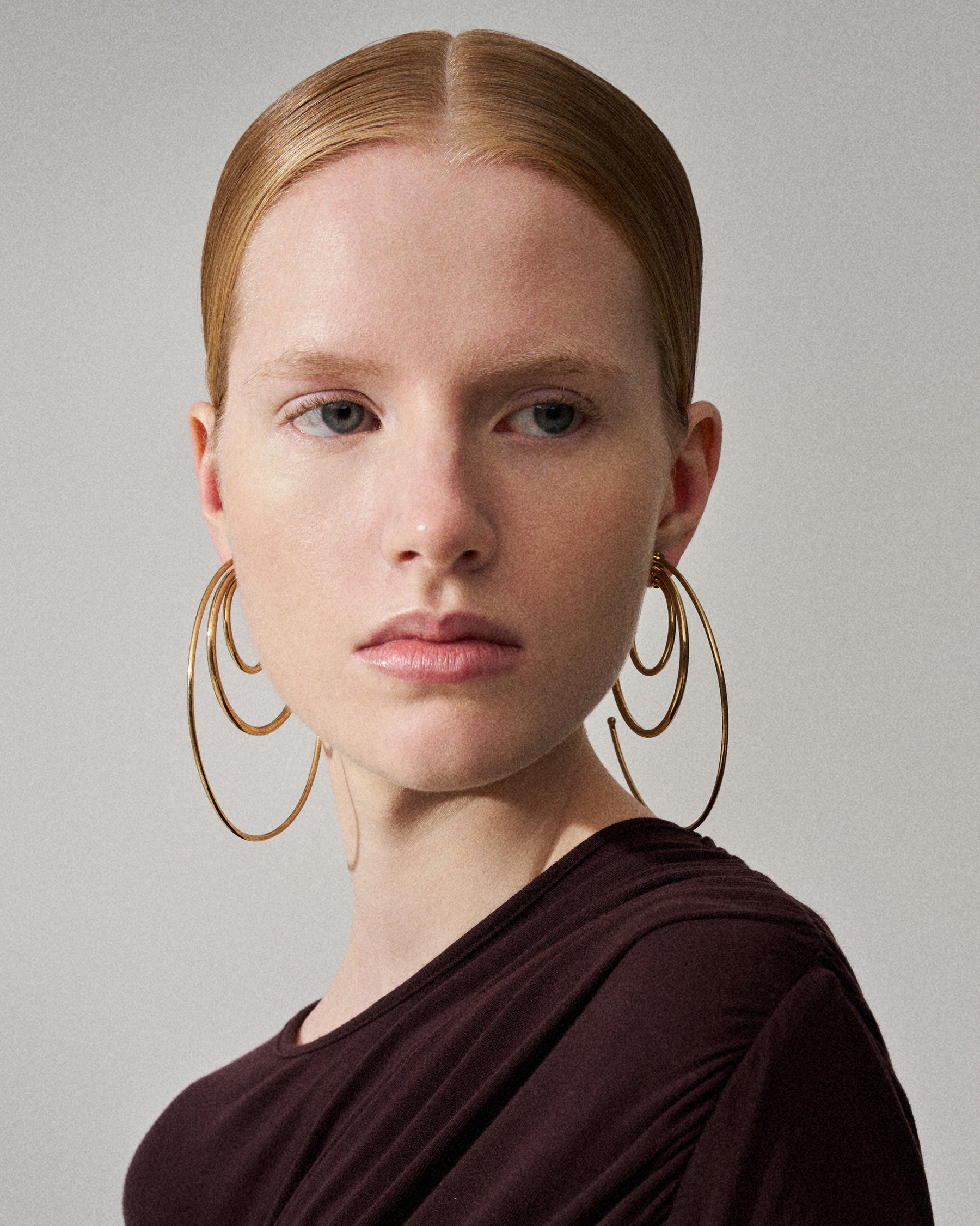 Pierced Solar Hoops Large
