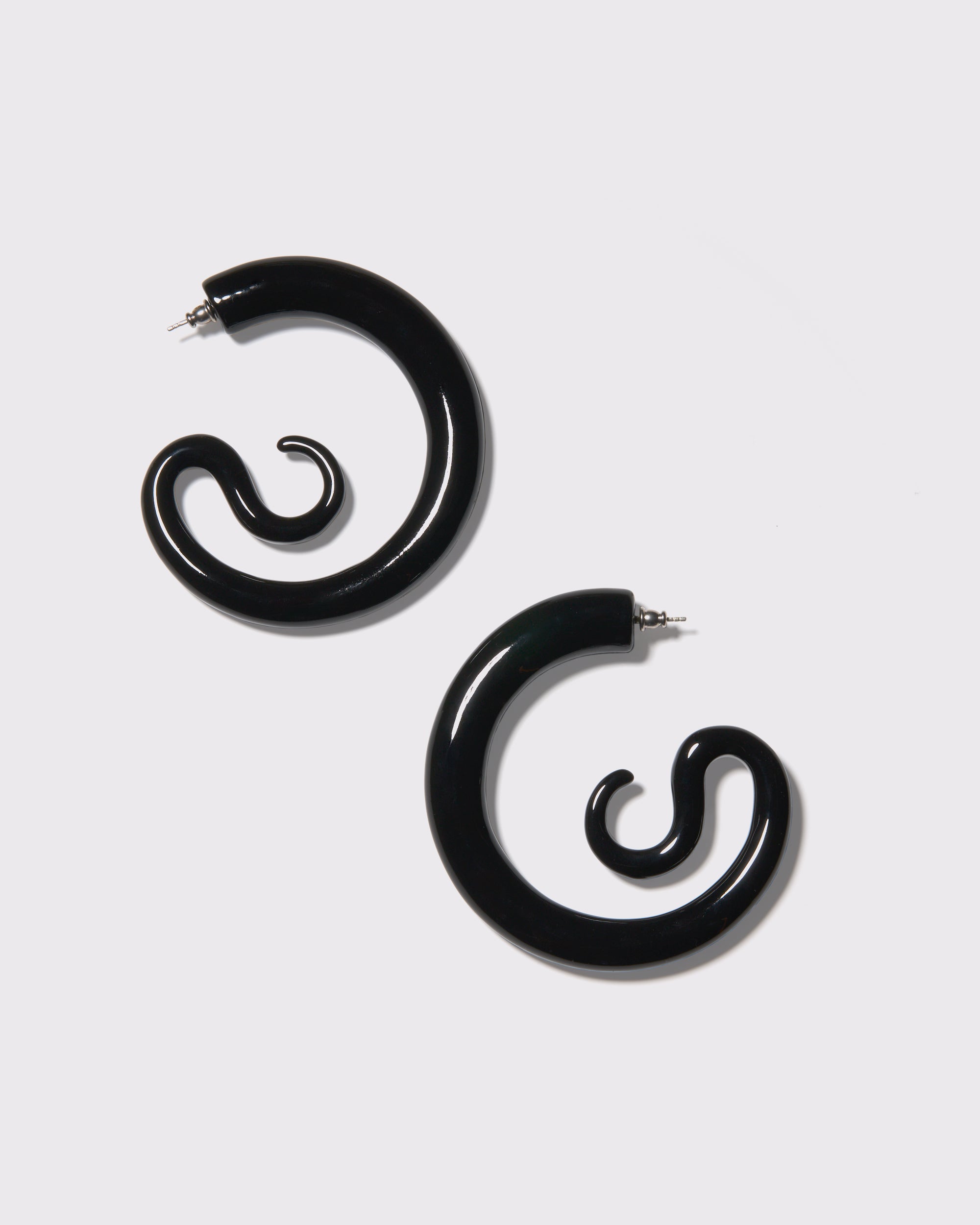 Serpent Hoops Extra Large Black