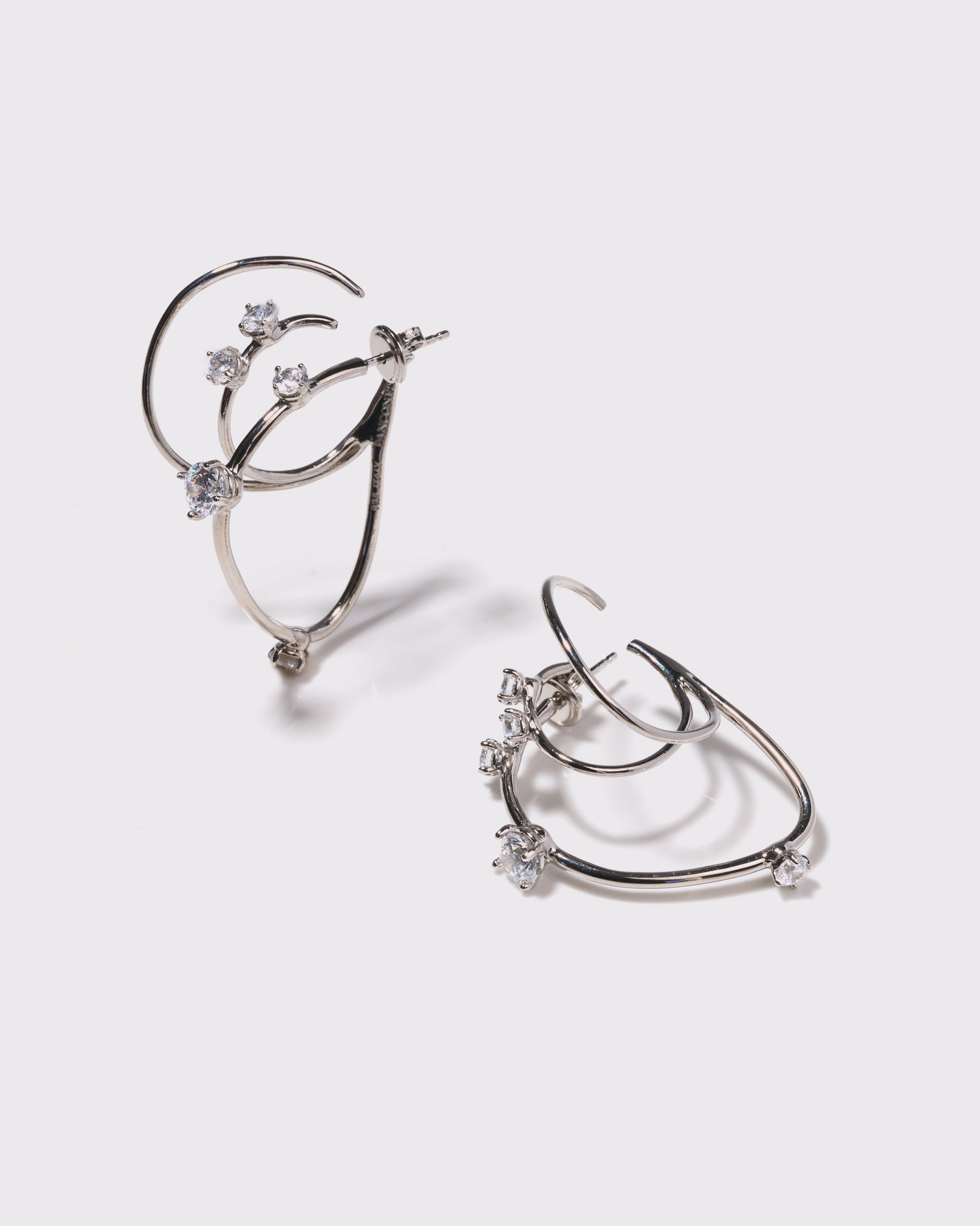 Constellation Hoops Silver