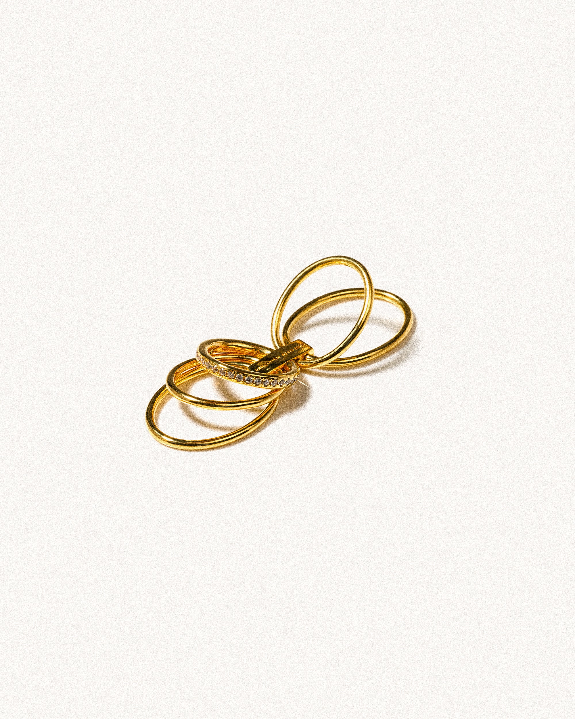 Solar Crystal Ring Gold