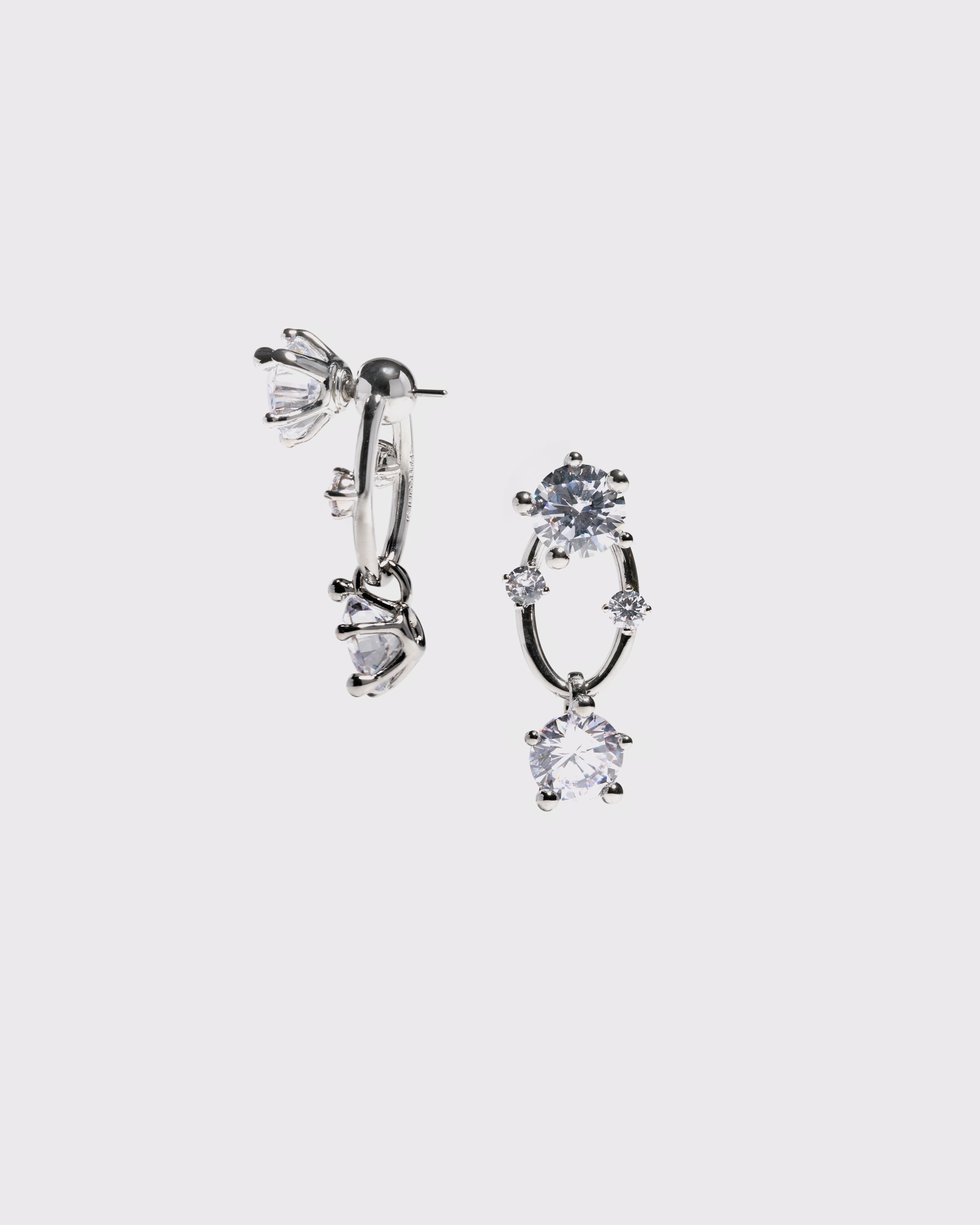 Diamanti Drop Earrings Silver