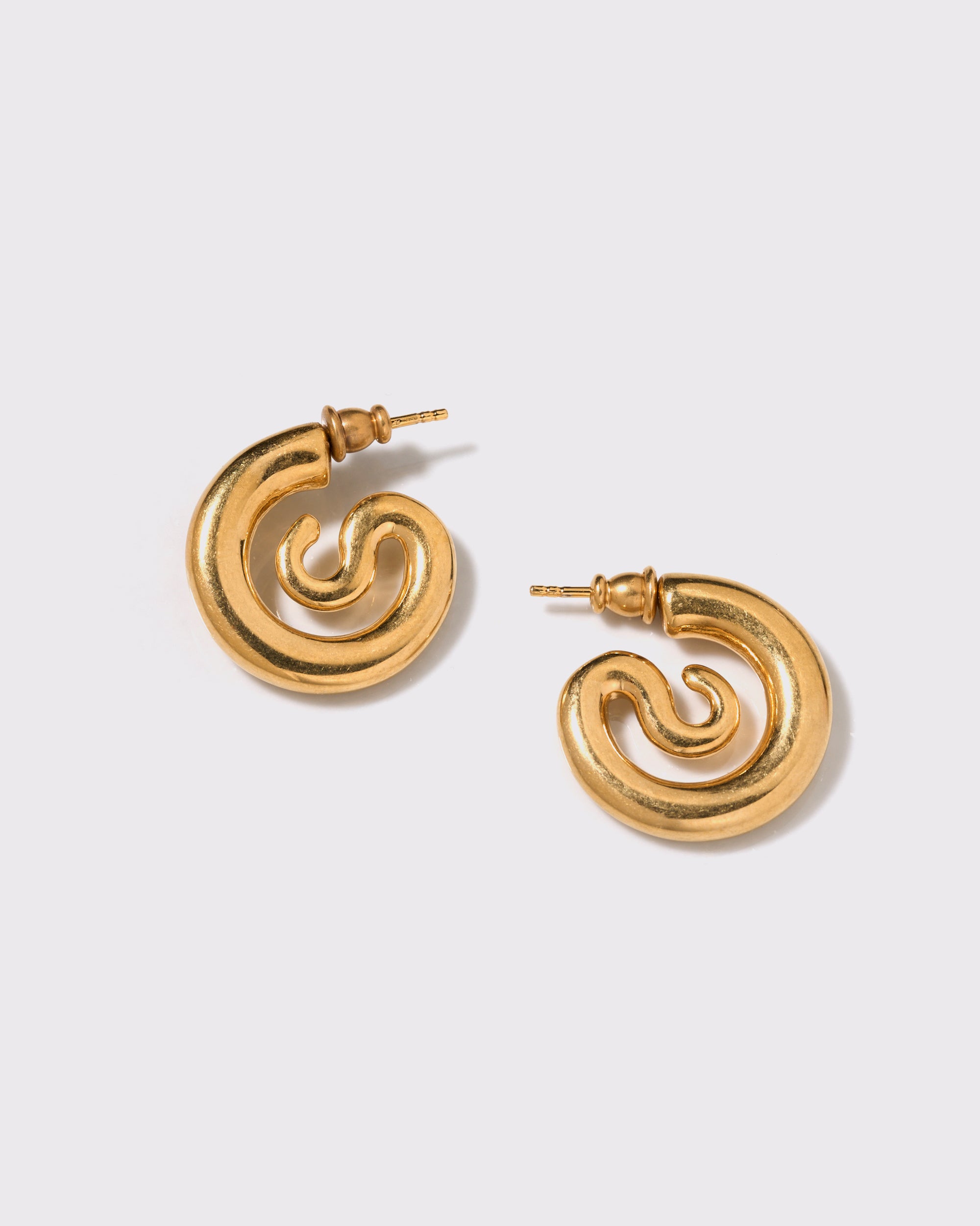 Serpent Hoops Extra Small Gold