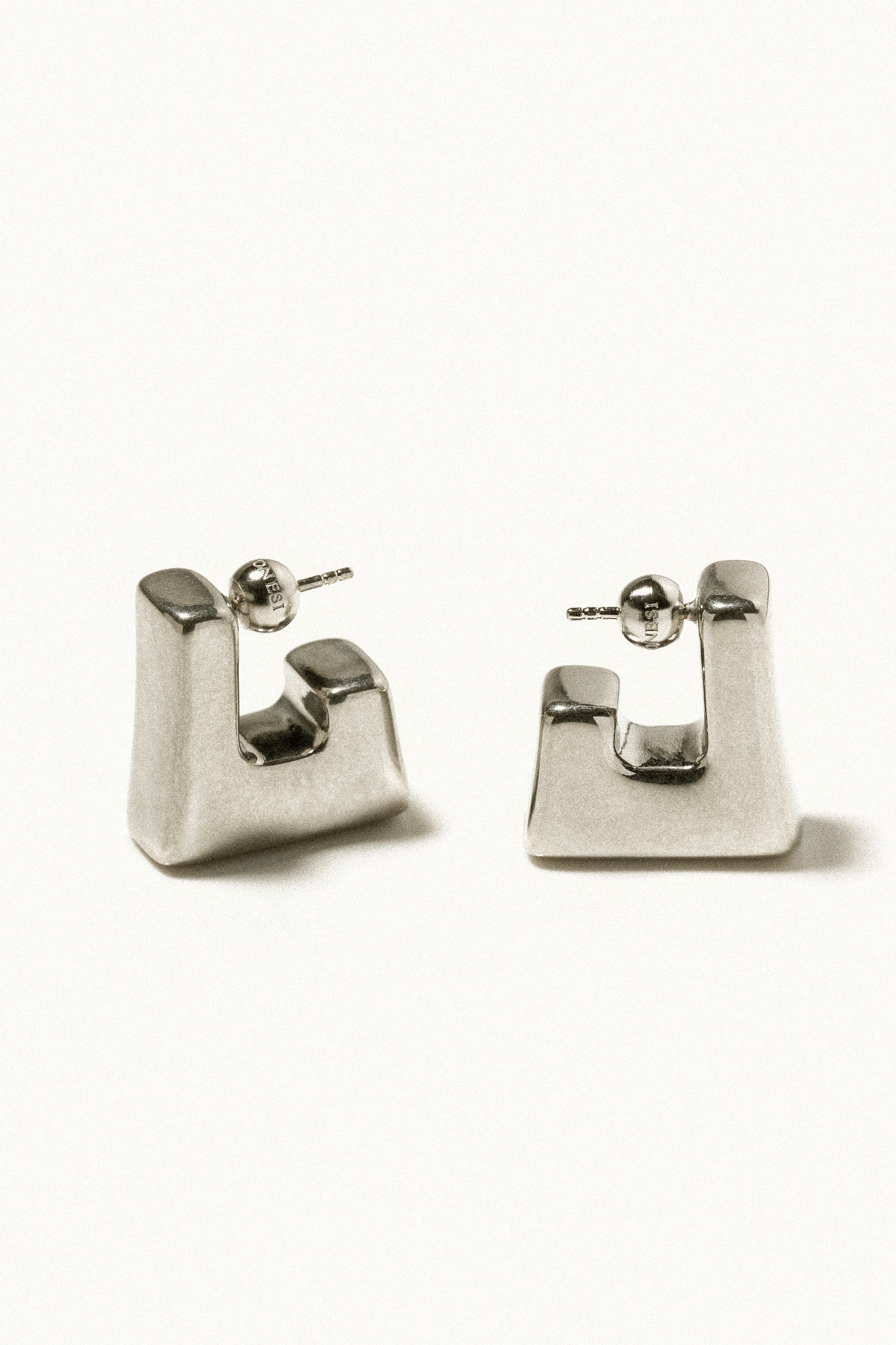 Cubo Earrings Silver