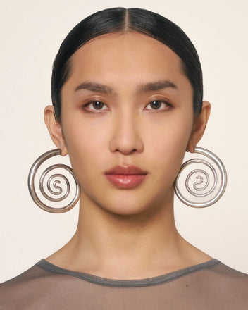 Spiral Serpent Hoops