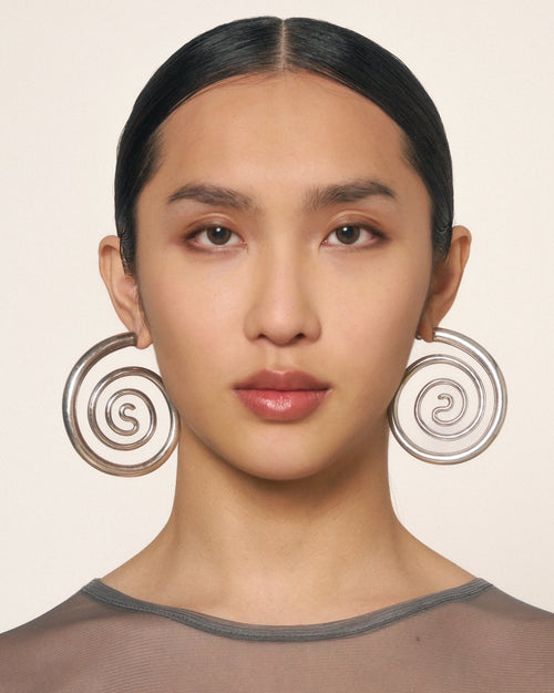 Spiral Serpent Hoops