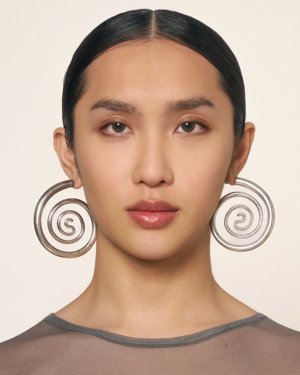 Spiral Serpent Hoops