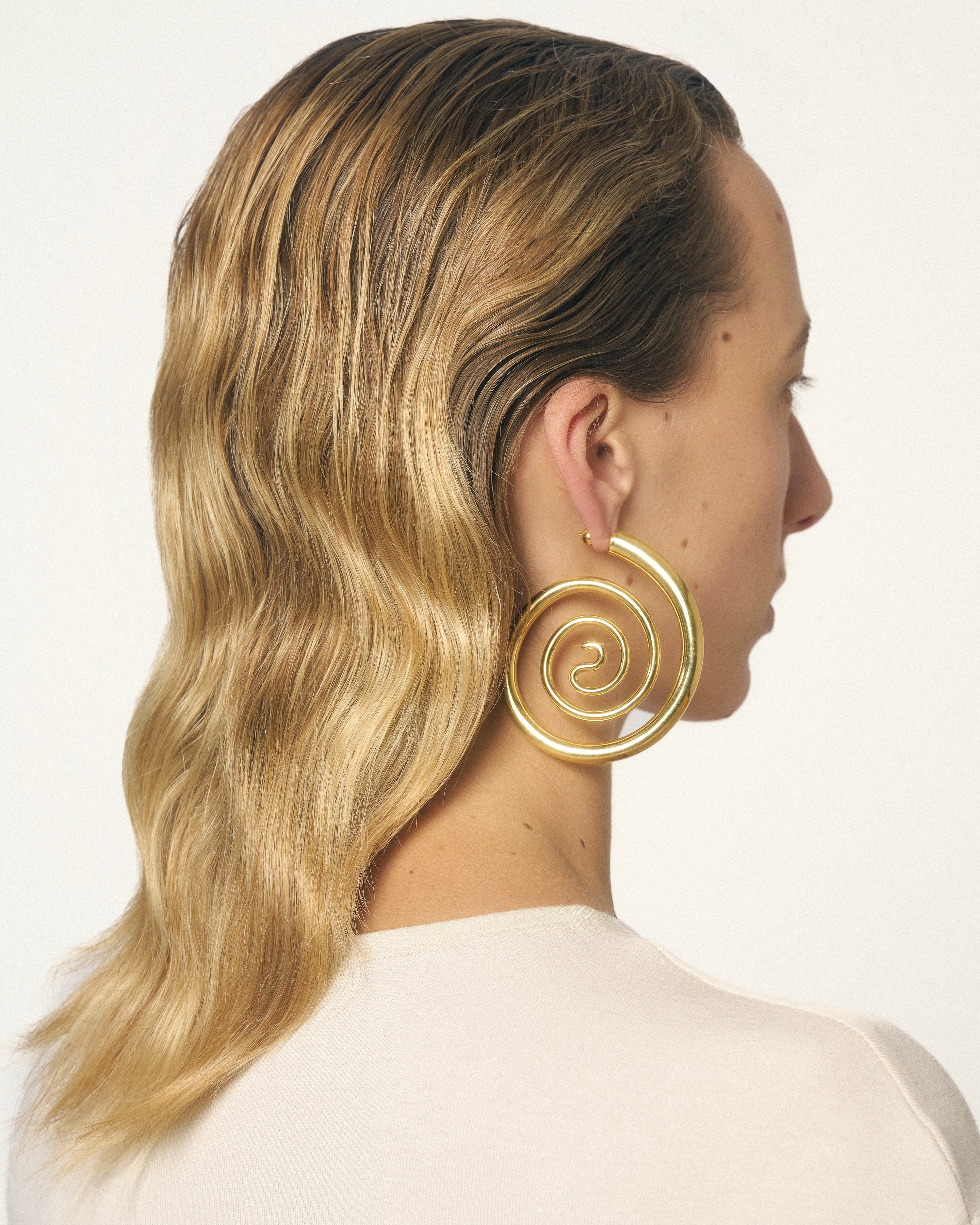 Spiral Serpent Hoops