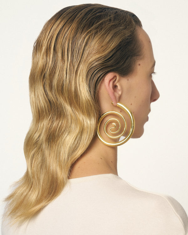 Spiral Serpent Hoops
