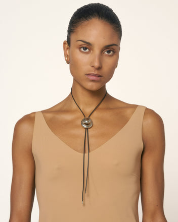 Blow Up Cord Bolo Tie