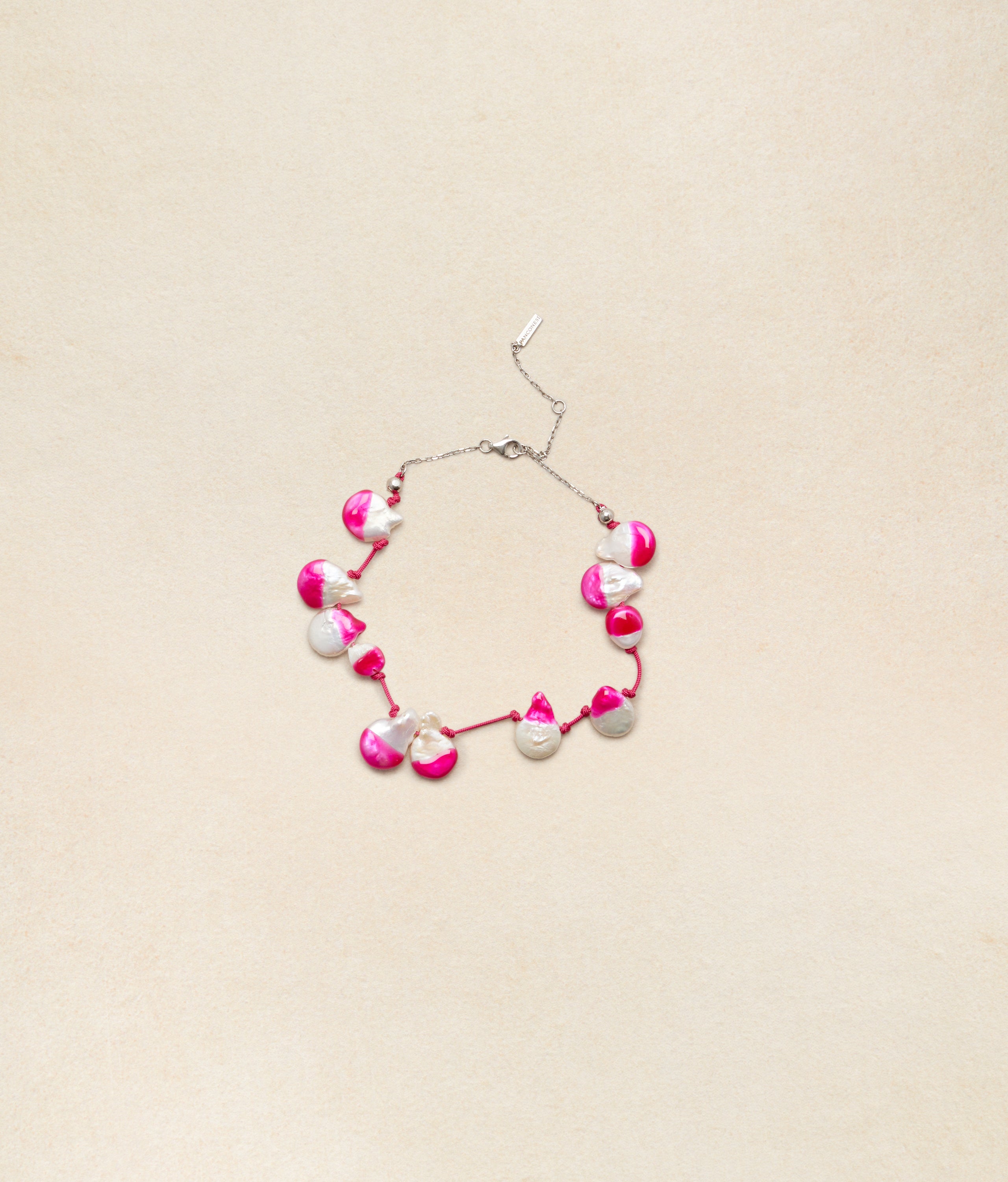 Vacanza Pearl Anklet Cherry Pink